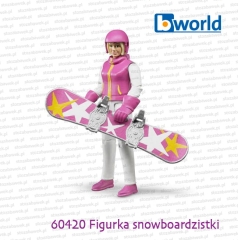60420 BRUDER Figurka snowboardzistki