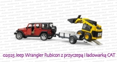 02925 BRUDER Jeep Wrangler Unlimited Rubicon z przyczepą i ładowarką