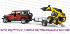 02925 BRUDER Jeep Wrangler Unlimited Rubicon z przyczepą i ładowarką