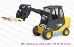 02512 BRUDER Wózek widłowy teleskopowy JCB Teletruk z paletą