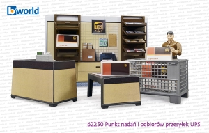 62250 BRUDER Punkt nadań i odbiorów przesyłek UPS
