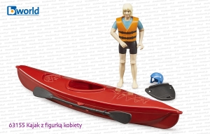 63155 BRUDER Kajak z kajakarką