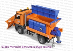 03685 BRUDER Mercedes-Benz Arocs solarka z pługiem śnieżnym