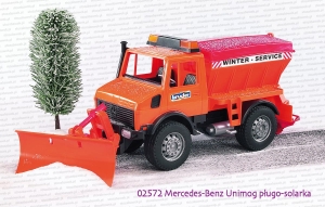 02572 BRUDER Mercedes-Benz Unimog pług śnieżny
