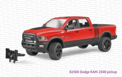 02500 BRUDER Dodge RAM 2500 Pickup oraz zaczep do mocowania np wyciągarki 42545
