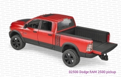 02500 BRUDER Dodge RAM 2500 Pickup z otwartą klapą skrzyni ładunkowej