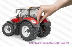 03180 BRUDER Ciągnik rolniczy Steyr 6300 Terrus CVT - regulowana wysokość tylnego haka