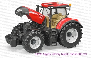 03190 BRUDER Ciągnik rolniczy Case IH Optum 300 CVX z otwartą maską od silnika