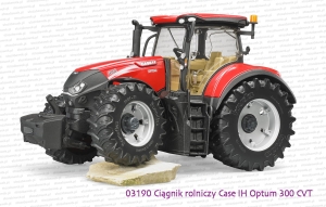 03190 BRUDER Ciągnik rolniczy Case IH Optum 300 CVX z terenowym zawieszeniem przedniej osi