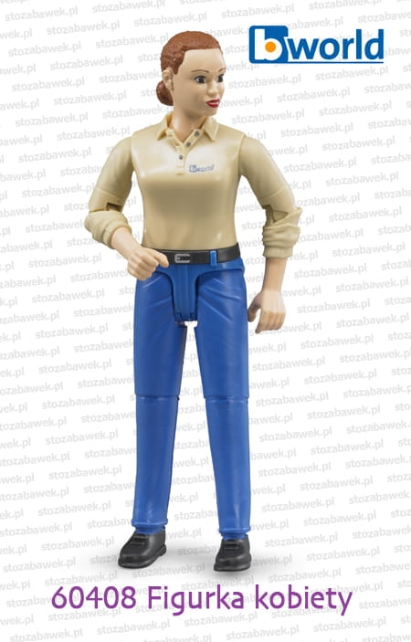 60408 BRUDER Figurka kobiety w niebieskich spodniach