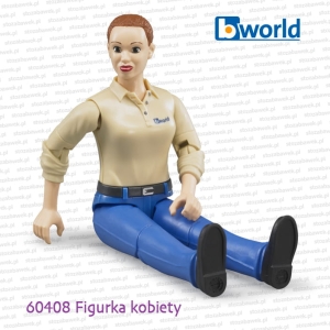 60408 BRUDER Figurka kobiety w niebieskich spodniach