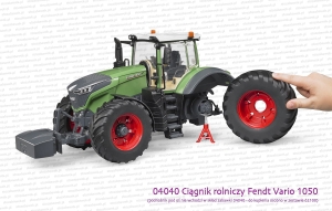Bruder 04040 Ciągnik rolniczy Fendt 1050 Vario - zdjęte koło