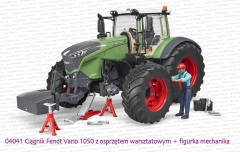 04041 BRUDER Ciągnik rolniczy Fendt 1050 Vario z figurką mechanika i narzędziami warsztatowymi