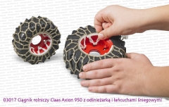 Sposób zakładania łańcuchów śniegowych na koła.