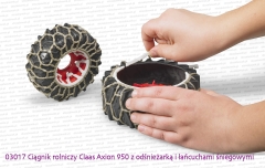 Sposób zakładania łańcuchów śniegowych na koła.