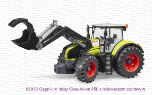 Bruder 03013 Ciągnik rolniczy Claas Axion 950 z ładowaczem czołowym