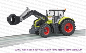 Bruder 03013 Ciągnik rolniczy Claas Axion 950 z ładowaczem czołowym
