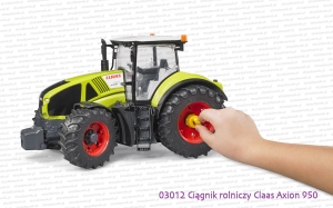 Bruder 03012 oraz 03013 Ciągnik rolniczy Claas Axion 950 - demontaż koła