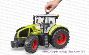 Bruder 03012 Ciągnik rolniczy Claas Axion 950 - sposób sterowania kołami