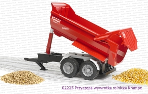 Bruder - 02225 Przyczepa wywrotka rolnicza Krampe