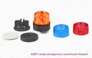 02807 BRUDER Lampa ostrzegawcza (kogut) z wymiennymi kloszami