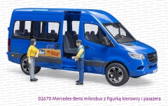 02670 BRUDER Mercedes-Benz Sprinter mikrobus z dwiema figurkami