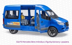 02670 BRUDER Mercedes-Benz Sprinter mikrobus z dwiema figurkami