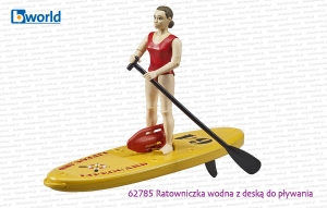 62785 BRUDER Ratowniczka wodna z deską do pływania