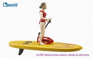 62785 BRUDER Ratowniczka wodna z deską do pływania