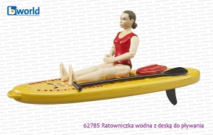 62785 BRUDER Ratowniczka wodna z deską do pływania