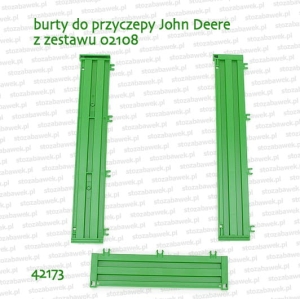42173 BRUDER Burty do przyczepy John Deere z zestawu 02108