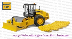 Bruder 02450 Walec Caterpillar z lemieszem