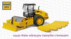 Bruder 02450 Walec Caterpillar z lemieszem