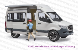 02672 BRUDER Mercedes-Benz Sprinter kamper z kierowcą