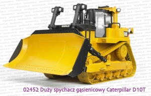 02452 BRUDER Wielki spychacz gąsienicowy Caterpillar D10T