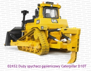 02452 BRUDER Wielki spychacz gąsienicowy Caterpillar D10T