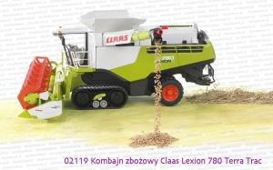 02119 Kombajn zbożowy na gąsienicach Claas Lexion 780 Terra Trac