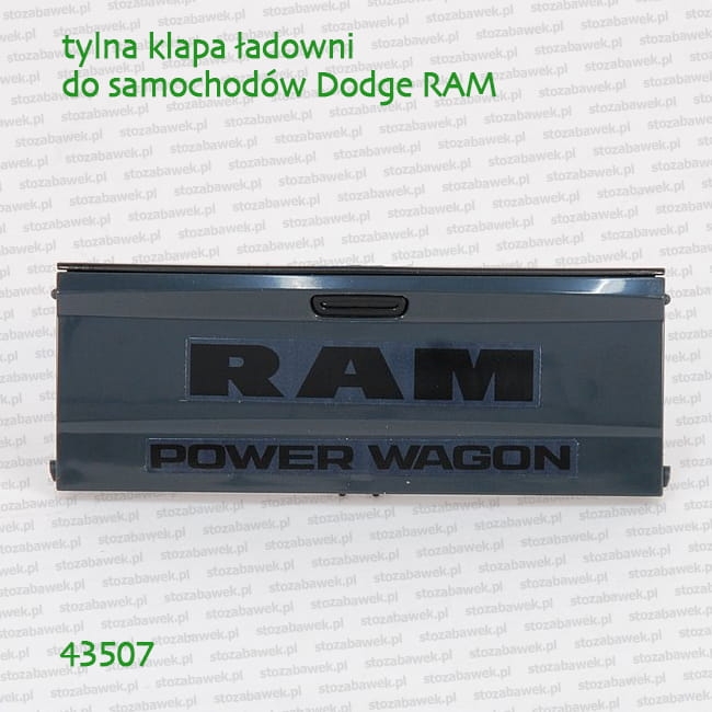 43507 BRUDER Tylna klapa ładowni do pojazdów Dodge RAM Racing Team 02504