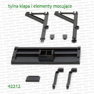 42212 BRUDER Tylna klapa i elementy mocujące do przyczepy 02211