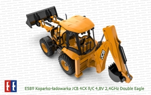 E589 Koparko-ładowarka JCB 4CX R/C 4,8V 2,4GHz Double Eagle
