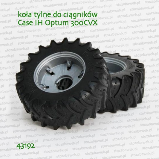 43192 BRUDER Koła tylne odkręcane do ciągników Case IH Optum 300CVX