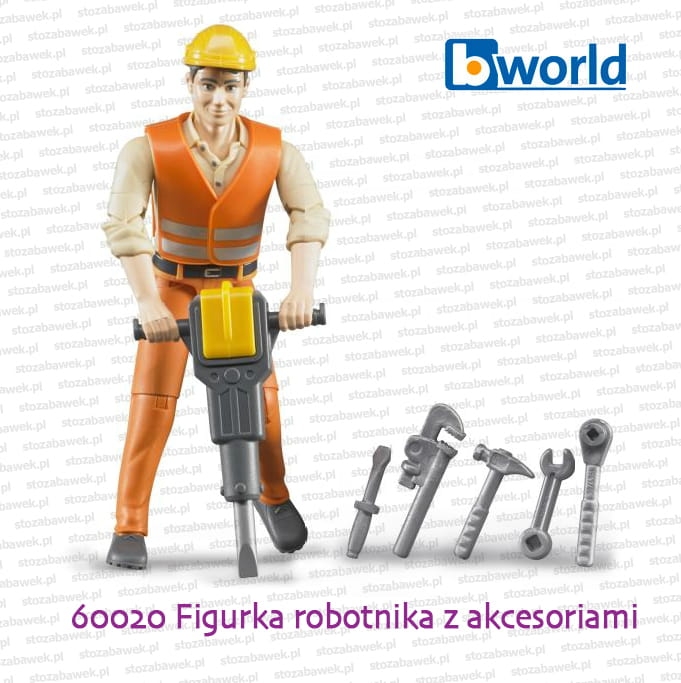 60020 BRUDER Figurka robotnika z akcesoriami