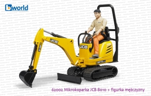 62002 BRUDER Mikrokoparka JCB 8010 CTS + figurka