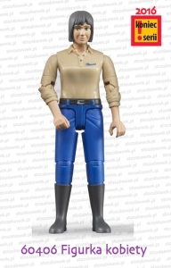 60406 BRUDER Figurka kobiety w niebieskich spodniach