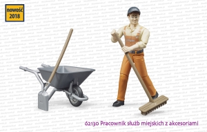 62130 BRUDER Pracownik służb miejskich z akcesoriami