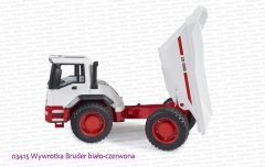03415 BRUDER Wywrotka Bruder biało-czerwona