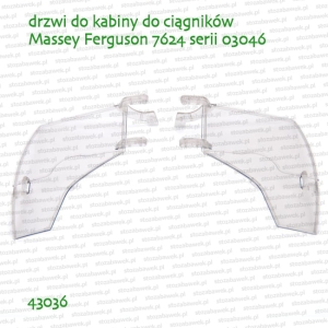 43036 BRUDER Komplet drzwi do ciągnika Massey Ferguson 7624 serii 03046