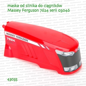 43035 BRUDER Maska od silnika do ciągnika Massey Ferguson 7624 serii 03046