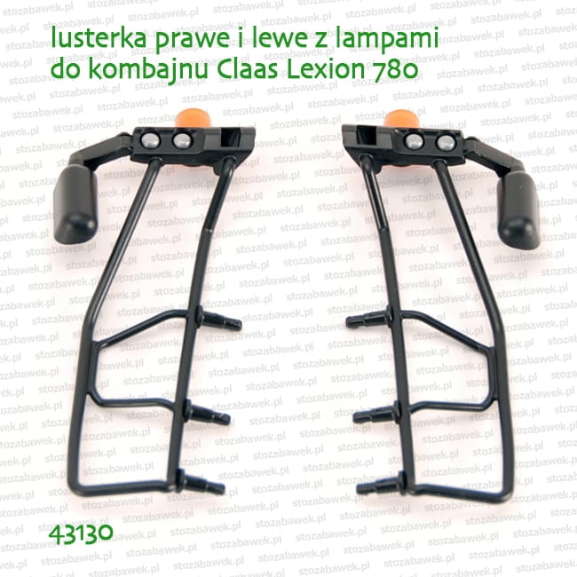 43130 BRUDER Lusterka prawe i lewe z lampami do kombajnu 02119 Claas Lexion 780