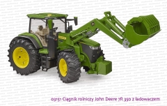 03151 BRUDER Ciągnik rolniczy John Deere 7R 350 z ładowaczem czołowym